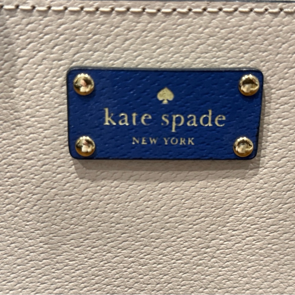 Kate Spade Blue and Cream Satchel - Picture 4 of 5